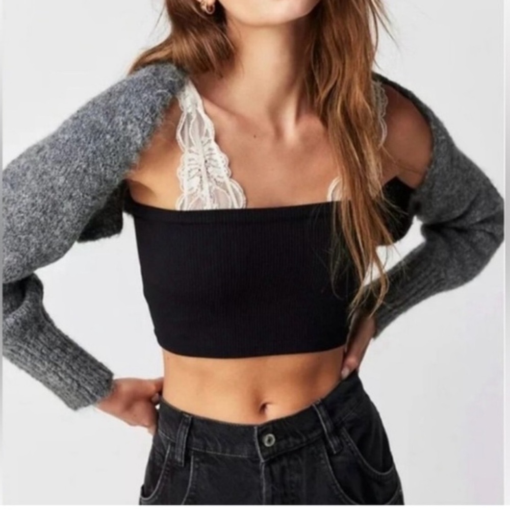 Free People Prima Donna Knit Bolero / Shrug - Gray - One  Size Fits All